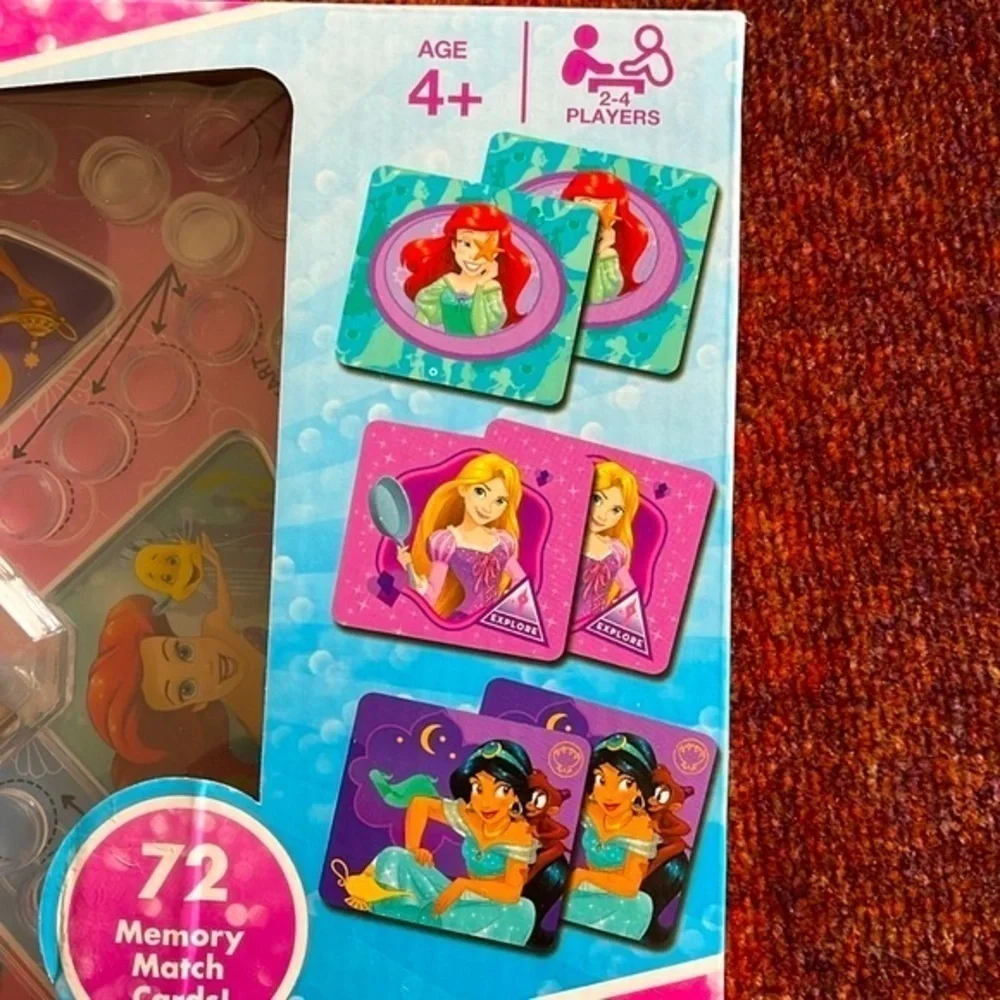 Brand New Disney Princess Pop Up Game & Memory Match Game Ariel Belle Jasmine
